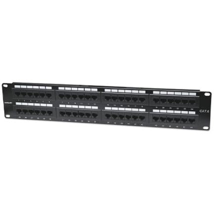 Panel Parcheo Intellinet Cat 6 48 Puertos UTP 2U