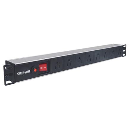 PDU Intellinet Gab/Rack 19" 1U Surge Protector On/Off 8 Outlets