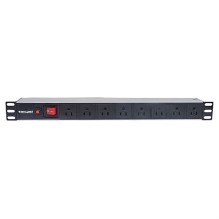 PDU Intellinet Gab/Rack 19" 1U Surge Protector On/Off 8 Outlets