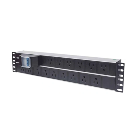 Intellinet PDU Power Strip 15-Outlet 2U Rackmount 19" EU Type Plugs (NEMA 5)