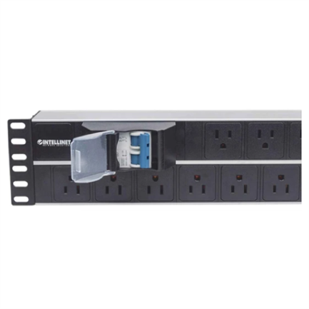 Intellinet PDU Power Strip 15-Outlet 2U Rackmount 19" EU Type Plugs (NEMA 5)