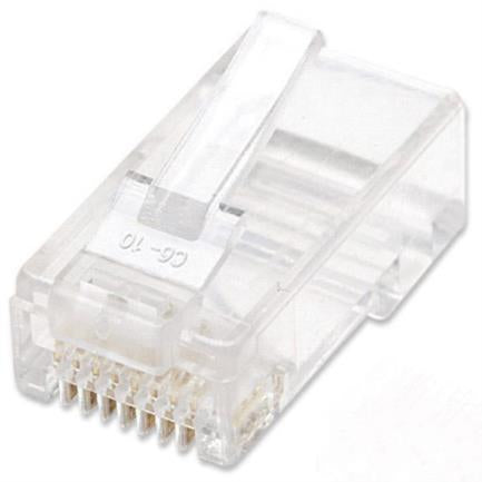 Intellinet RJ45 Cat 6 UTP Stranded Plug 15 Micron Jar W/100 Pcs