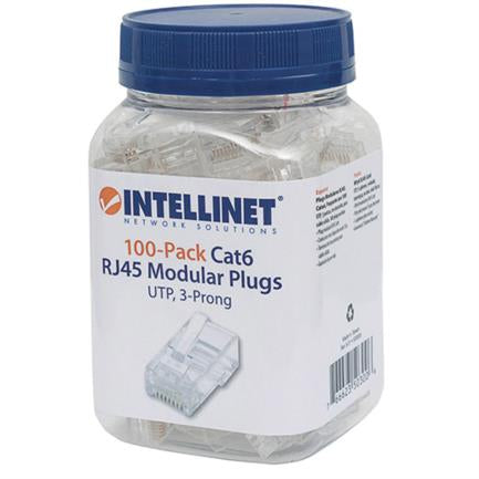 Intellinet RJ45 Cat 6 UTP Solid Plug 100-Pack