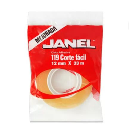 Janel Easy Cut Adhesive Tape 119 12mmx33m Clear 1 Pc