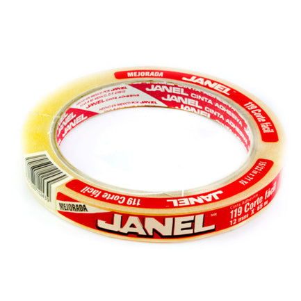 Janel Adhesive Tape 119 12mm x 65m Transparent