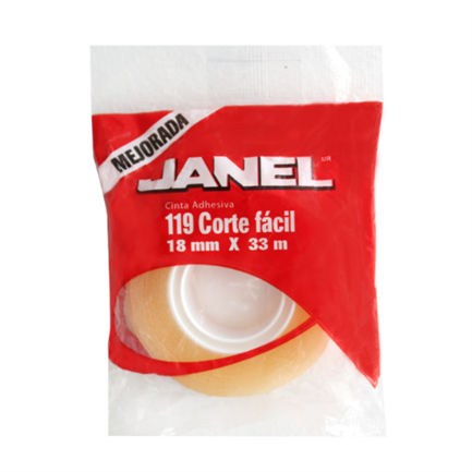 JANEL ADHESIVE TAPE 119 18X33 TRANSPARENT PC