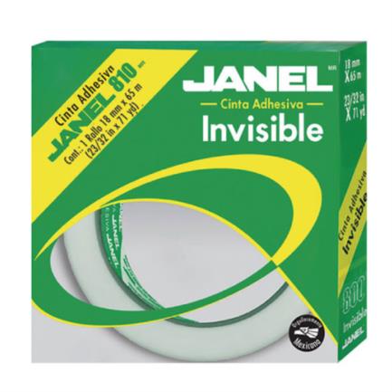 Janel Invisible Adhesive Tape 810 Individual 18mmx65m in Bag