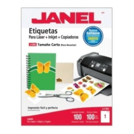 LABEL JANEL 109 LASER 216 X 279 100H C/100