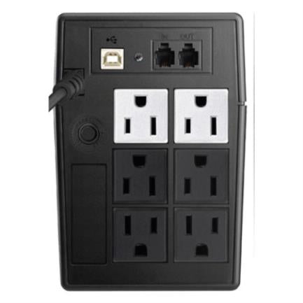 Koblenz 7016 NoBreak USB/R Regulator 700VA/360W 25-Minute Backup 6 Outlets 3-Year Warranty