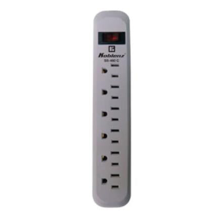 Koblenz SS-460-C Surge Protector 460 Joules 6 Grounded Outlets On/Off Switch