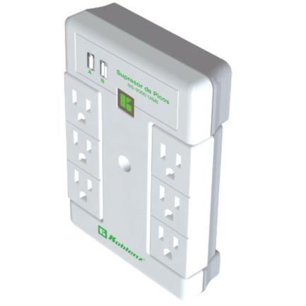 Koblenz SS2000 Surge Protector 2000 Joules 6 Outlets 2 USB Ports