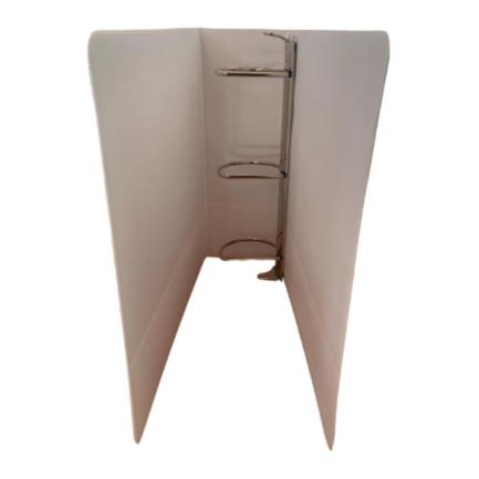 Kyma Vinyl Panoramic 2 1/2" D-Ring Letter Size Binder White