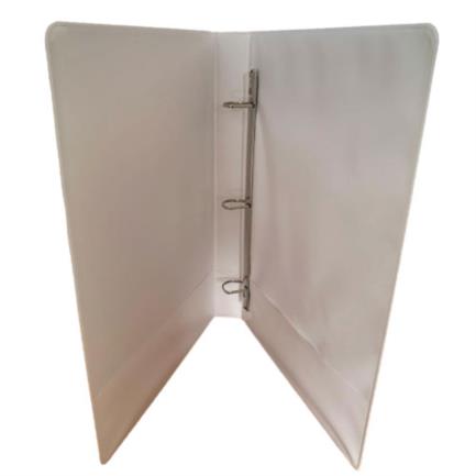 Kyma Panoramic Vinyl Binder, Legal Size, 1" D-Ring, White