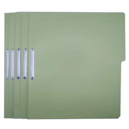 Kyma Pressboard Folder with Fastener 8cm Letter Size Light Green Pack of 5