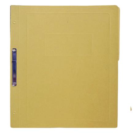 Kyma Pressboard Folder with Fastener 8cm Letter Size Yellow Pack of 5