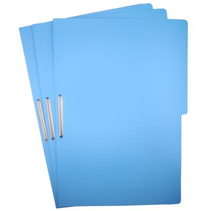 Kyma Pressboard Folder with Fastener 8cm Legal Size Light Blue Pack of 3