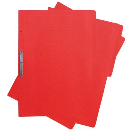 Kyma Pressboard Folder with Fastener 8cm Legal Size Red Pack of 3