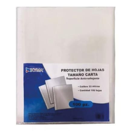 Kyma Heavy Duty Sheet Protector 50 Microns Letter Size Pk/100
