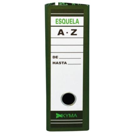 Kyma Lever Arch File Foolscap Size Green Marbled