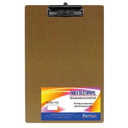 Kyma Wood (Macocel) Clipboard, Legal Size, Clip Fastener