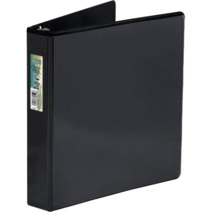 RING BINDER KINERA VINYL "O" 1 1/2" BLACK C/18