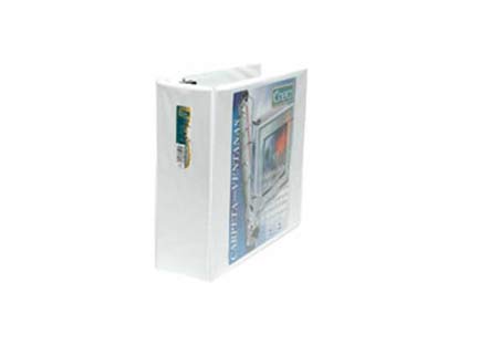 Kinera Vinyl "O" Ring Binder 3" White B/8 Pieces