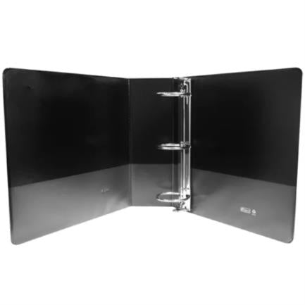 Kinera Vinyl O-Ring Binder 3" Black Pk/8