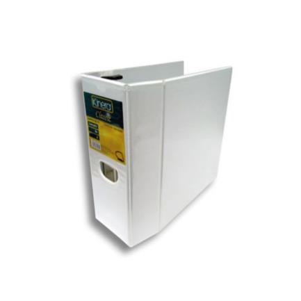 KINERA VINYL RING BINDER "D" 5" WHITE PK/6