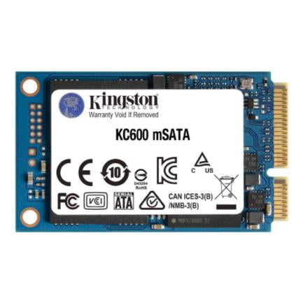 Kingston KC600 512GB MSATA3 3D TLC NAND SSD Solid State Drive
