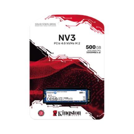 Kingston SNV3S NVMe 500GB PCI Express 4.0 M.2 SSD Solid State Drive