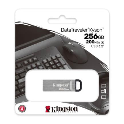 Memoria USB Kingston DataTraveler Kyson 256 GB 3.2 Gen1 Color Gris