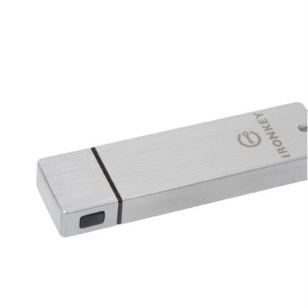 Kingston IronKey S1000 32GB Encrypted USB Flash Drive Integrated Crypto Chip Silver