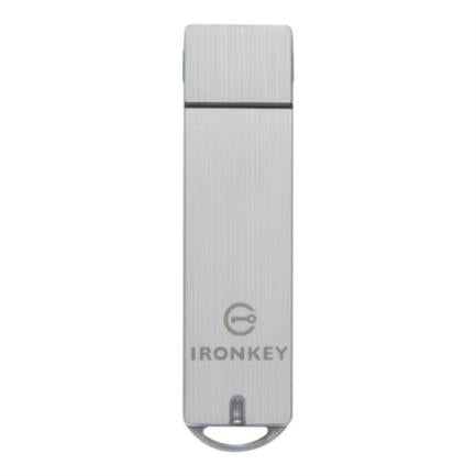 Kingston IronKey S1000 32GB Encrypted USB Flash Drive Integrated Crypto Chip Silver