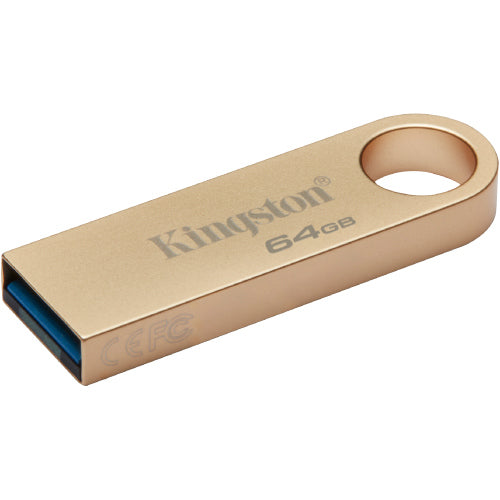 Kingston DataTraveler SE9 G3 64GB USB 3.2 USB Flash Drive Read 220MB/s Gold