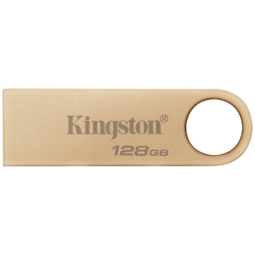 Kingston DataTraveler SE9 G3 128GB USB 3.2 220MB/s Read Speed Gold USB Flash Drive