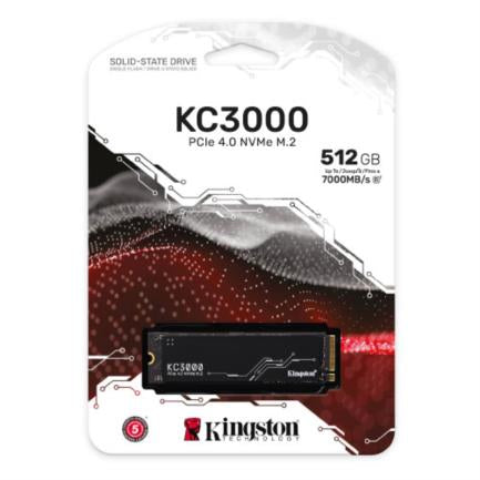 Unidad de Estado Sólido SSD Kingston KC3000 512G PCIe 4.0 NVMe M.2 SSD