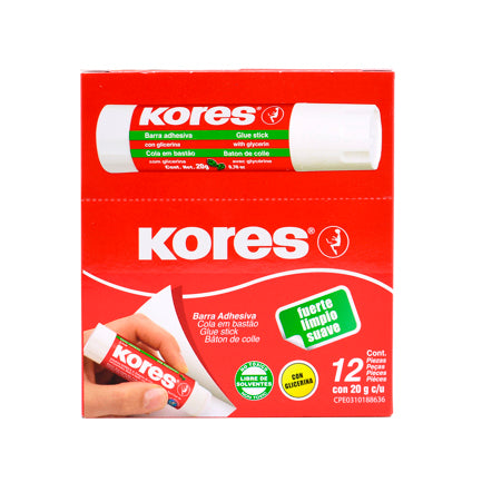 Kores Glue Stick 20 GR (Pack of 12)
