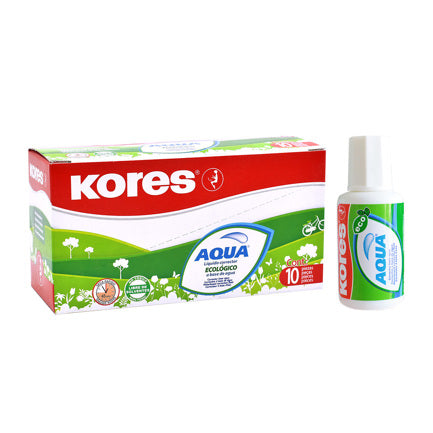 CORRECTOR KORES LIQUIDO AQUA 20ML C/10