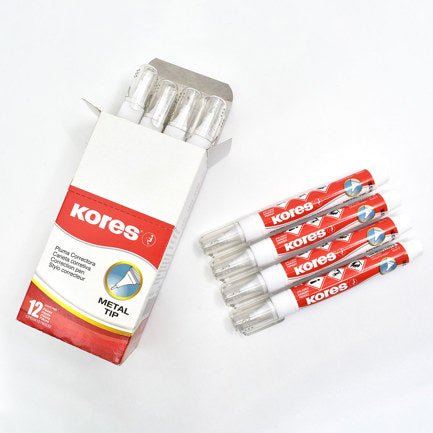 KORES METAL TIP CORRECTION PEN 8MM PK/12
