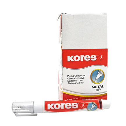 KORES METAL TIP CORRECTION PEN 8MM PK/12