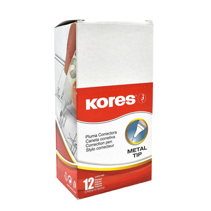 KORES METAL TIP CORRECTION PEN 8MM PK/12