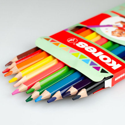 COLORES TRIANGULARES KORES JUMBO 5MM ESTUCHE C/12