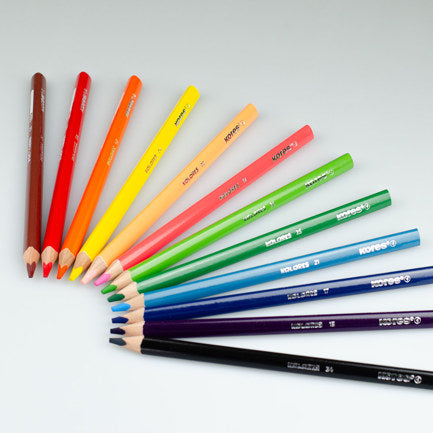 COLORES TRIANGULARES KORES JUMBO 5MM ESTUCHE C/12