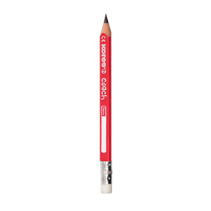 KORES JUMBO COACH TRIANGULAR GRAPHITE PENCIL 2HB RED C/12