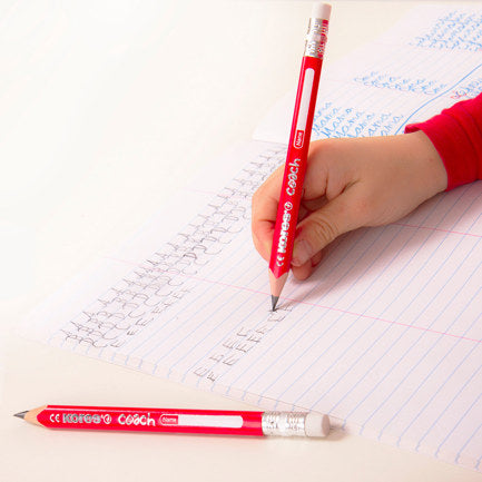 KORES JUMBO COACH TRIANGULAR GRAPHITE PENCIL 2HB RED C/12