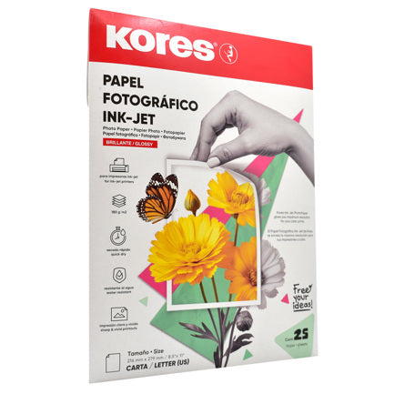 Kores Photo Paper Letter Size with 25 Sheets