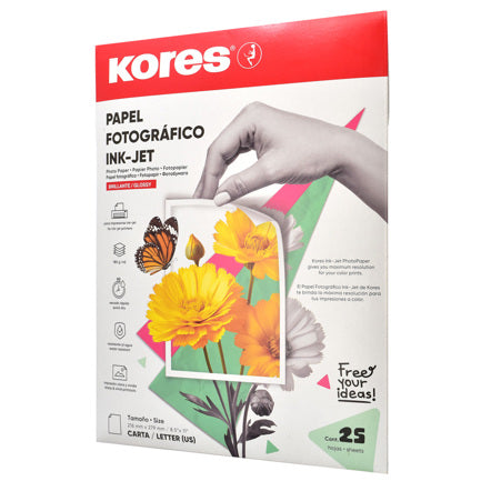 Kores Photo Paper Letter Size with 25 Sheets