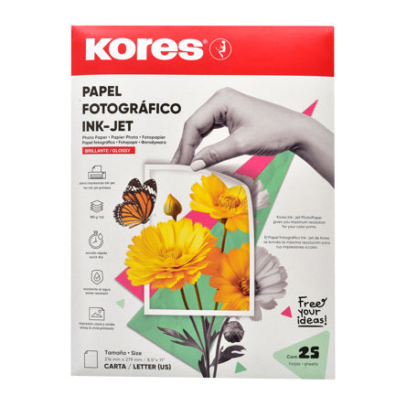 Kores Photo Paper Letter Size with 25 Sheets