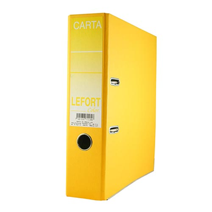 LEFORT 1530 CLIPBOARD WITH EYELET LETTER SIZE YELLOW WITHOUT INDEX