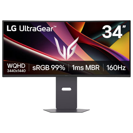 LG 34" UltraGear Curved WQHD 3440x1440 VA Panel Anti-Glare 160Hz Black Monitor